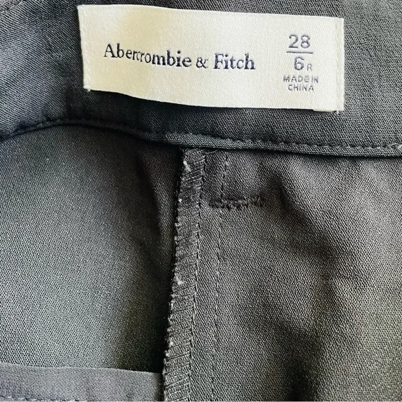 Abercrombie & Fitch SIZE 28 high rise wide leg pants trousers in black - Picture 5 of 6